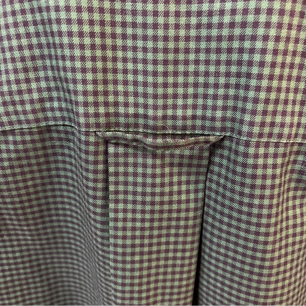 Men’s Orvis Checkered Button Down Green/Blue Medium - Picture 7 of 7